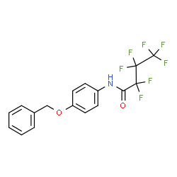 ChemSpider 2D Image | N-[4-(Benzyloxy)phenyl]-2,2,3,3,4,4,4-heptafluorobutanamide | C17H12F7NO2