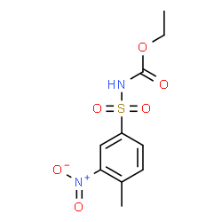 ChemSpider 2D Image | Ethyl [(4-methyl-3-nitrophenyl)sulfonyl]carbamate | C10H12N2O6S