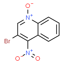ChemSpider 2D Image | 3-Bromo-4-nitroquinoline 1-oxide | C9H5BrN2O3