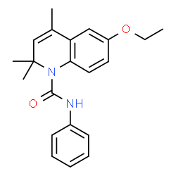 ChemSpider 2D Image | 6-ethoxy-2,2,4-trimethyl-N-phenylquinoline-1-carboxamide | C21H24N2O2