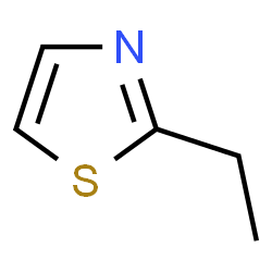 ChemSpider 2D Image | 2-Ethylthiazole | C5H7NS