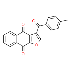 ChemSpider 2D Image | 3-(4-Methylbenzoyl)naphtho[2,3-b]furan-4,9-dione | C20H12O4