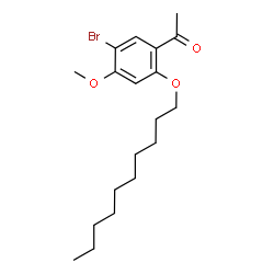 ChemSpider 2D Image | 1-[5-Bromo-2-(decyloxy)-4-methoxyphenyl]ethanone | C19H29BrO3