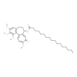 ChemSpider 2D Image | N-[(7S)-1,2,3,10-Tetramethoxy-9-oxo-5,6,7,9-tetrahydrobenzo[a]heptalen-7-yl]heptadecanamide | C37H55NO6