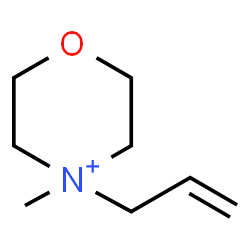 ChemSpider 2D Image | 4-Allyl-4-methylmorpholin-4-ium | C8H16NO