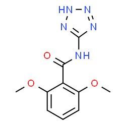 ChemSpider 2D Image | 2,6-Dimethoxy-N-(2H-tetrazol-5-yl)benzamide | C10H11N5O3