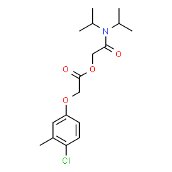 ChemSpider 2D Image | 2-(Diisopropylamino)-2-oxoethyl (4-chloro-3-methylphenoxy)acetate | C17H24ClNO4