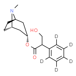 ChemSpider 2D Image | Atropine-d5 | C17H18D5NO3