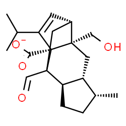 ChemSpider 2D Image | (1R,2S,4R,5R,8R,11R)-9-Formyl-2-(hydroxymethyl)-13-isopropyl-5-methyltetracyclo[7.4.0.0~2,11~.0~4,8~]tridec-12-ene-1-carboxylate | C20H27O4