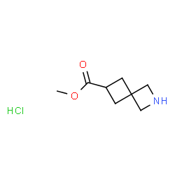 ChemSpider 2D Image | Methyl 2-azaspiro[3.3]heptane-6-carboxylate hydrochloride (1:1) | C8H14ClNO2