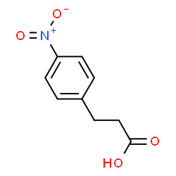 ChemSpider 2D Image | 3-(4-Nitrophenyl)propanoic acid | C9H9NO4