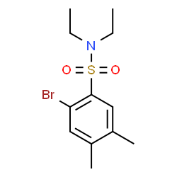 ChemSpider 2D Image | 2-Bromo-N,N-diethyl-4,5-dimethylbenzenesulfonamide | C12H18BrNO2S