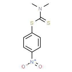 ChemSpider 2D Image | 4-Nitrophenyl dimethylcarbamodithioate | C9H10N2O2S2