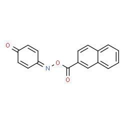 ChemSpider 2D Image | 4-[(2-Naphthoyloxy)imino]-2,5-cyclohexadien-1-one | C17H11NO3