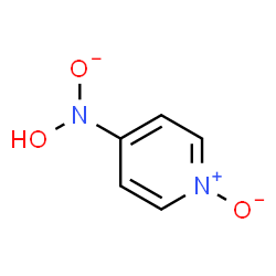 ChemSpider 2D Image | [Hydroxy(1-oxido-4-pyridinyl)amino]oxidanide | C5H5N2O3