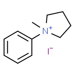 ChemSpider 2D Image | 1-Methyl-1-phenylpyrrolidinium iodide | C11H16IN