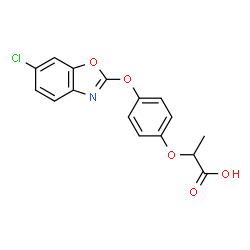 ChemSpider 2D Image | fenoxaprop | C16H12ClNO5