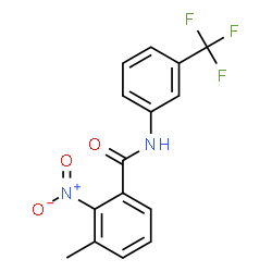 ChemSpider 2D Image | 3-Methyl-2-nitro-N-[3-(trifluoromethyl)phenyl]benzamide | C15H11F3N2O3
