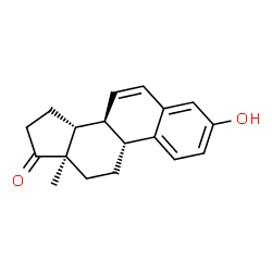 ChemSpider 2D Image | (8alpha,9beta,13alpha,14beta)-3-Hydroxyestra-1(10),2,4,6-tetraen-17-one | C18H20O2