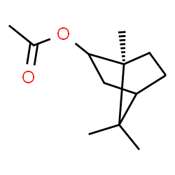 ChemSpider 2D Image | (1S)-1,7,7-Trimethylbicyclo[2.2.1]hept-2-yl acetate | C12H20O2