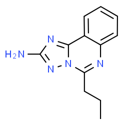 ChemSpider 2D Image | 5-Propyl[1,2,4]triazolo[1,5-c]quinazolin-2-amine | C12H13N5