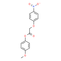 ChemSpider 2D Image | 4-Methoxyphenyl (4-nitrophenoxy)acetate | C15H13NO6