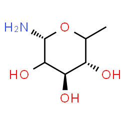 ChemSpider 2D Image | 6-Deoxy-alpha-L-threo-hexopyranosylamine | C6H13NO4
