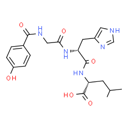 ChemSpider 2D Image | N-(4-Hydroxybenzoyl)glycyl-D-histidyl-D-leucine | C21H27N5O6