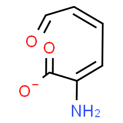 ChemSpider 2D Image | (2E,4Z)-2-Amino-6-oxo-2,4-hexadienoate | C6H6NO3