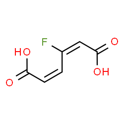 ChemSpider 2D Image | 3-Fluoro-cis,cis-muconate | C6H5FO4
