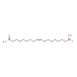 ChemSpider 2D Image | octadecenedioic acid | C18H32O4