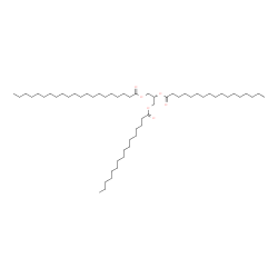 ChemSpider 2D Image | 2-(Heptadecanoyloxy)-3-(palmitoyloxy)propyl henicosanoate | C57H110O6