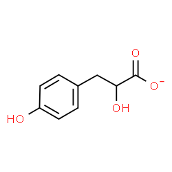 ChemSpider 2D Image | b-(4-Hydroxyphenyl)lactate | C9H9O4