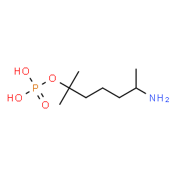 ChemSpider 2D Image | 6-Amino-2-methyl-2-heptanyl dihydrogen phosphate | C8H20NO4P