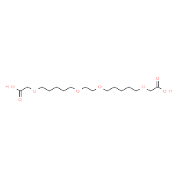ChemSpider 2D Image | 3,9,12,18-Tetraoxaicosane-1,20-dioic acid | C16H30O8