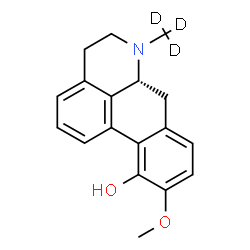 ChemSpider 2D Image | (6aR)-10-Methoxy-6-(~2~H_3_)methyl-5,6,6a,7-tetrahydro-4H-dibenzo[de,g]quinolin-11-ol | C18H16D3NO2