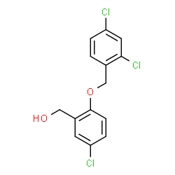 ChemSpider 2D Image | {5-Chloro-2-[(2,4-dichlorobenzyl)oxy]phenyl}methanol | C14H11Cl3O2