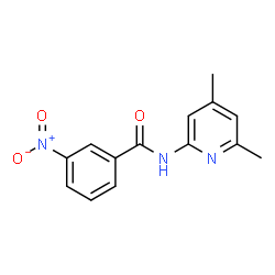 ChemSpider 2D Image | N-(4,6-Dimethyl-2-pyridinyl)-3-nitrobenzamide | C14H13N3O3