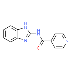 ChemSpider 2D Image | N-(1H-Benzimidazol-2-yl)isonicotinamide | C13H10N4O