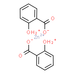 ChemSpider 2D Image | Benzoate, 2-oxonio-, zinc salt (2:1) | C14H12O6Zn