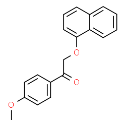 ChemSpider 2D Image | 1-(4-Methoxyphenyl)-2-(1-naphthyloxy)ethanone | C19H16O3
