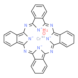 ChemSpider 2D Image | 9H,31H-Phthalocyanine, 2,29,30,32-tetrahydro-, chromium(4+) salt, hydrate (1:1:1) | C32H20CrN8O