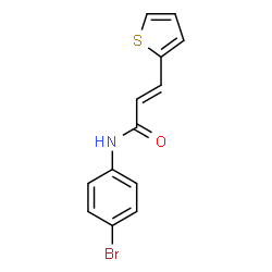 ChemSpider 2D Image | (2E)-N-(4-Bromophenyl)-3-(2-thienyl)acrylamide | C13H10BrNOS