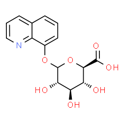 ChemSpider 2D Image | 8-Quinolinyl L-glucopyranosiduronic acid | C15H15NO7