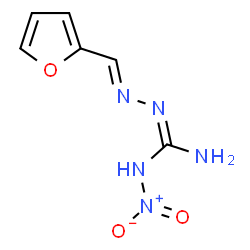 ChemSpider 2D Image | Furan-2-carbaldehyde, (N'-nitroamidino)hydrazone | C6H7N5O3