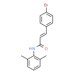 ChemSpider 2D Image | (2E)-3-(4-Bromophenyl)-N-(2,6-dimethylphenyl)acrylamide | C17H16BrNO