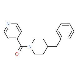ChemSpider 2D Image | (4-Benzyl-1-piperidinyl)(4-pyridinyl)methanone | C18H20N2O