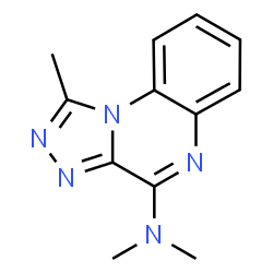 ChemSpider 2D Image | N,N,1-Trimethyl[1,2,4]triazolo[4,3-a]quinoxalin-4-amine | C12H13N5