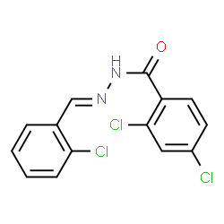ChemSpider 2D Image | 2,4-Dichloro-N'-[(E)-(2-chlorophenyl)methylene]benzohydrazide | C14H9Cl3N2O