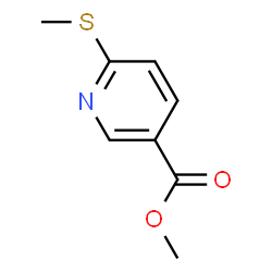 ChemSpider 2D Image | Methyl 6-(methylsulfanyl)nicotinate | C8H9NO2S